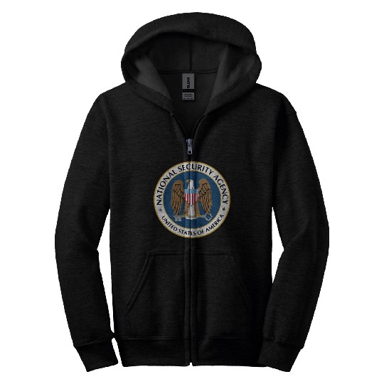 National Security Agency Nsa Military Intelligence Zip Hoodies
