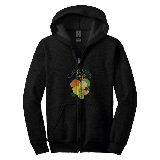 Citrus Lover la Dolce Vita Zip Hoodies