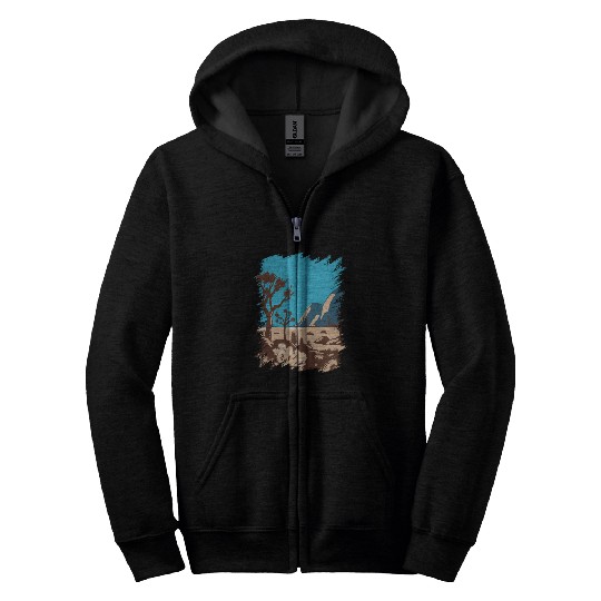 Joshua Tree National Park California Zip Hoodies