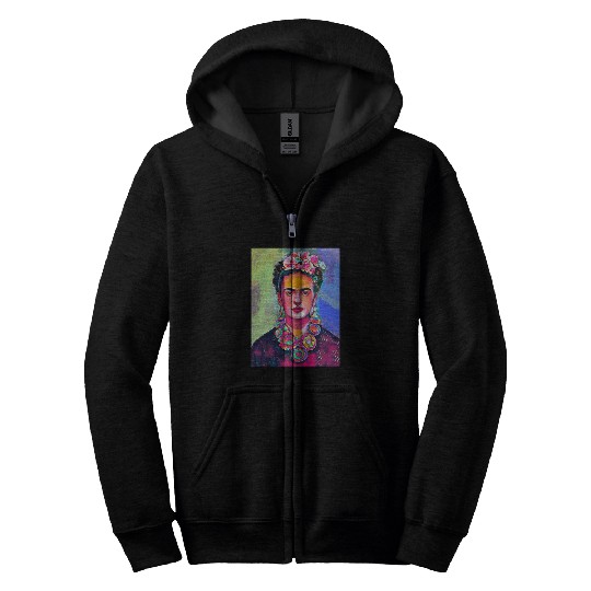 Frida Kahlo Zip Hoodies