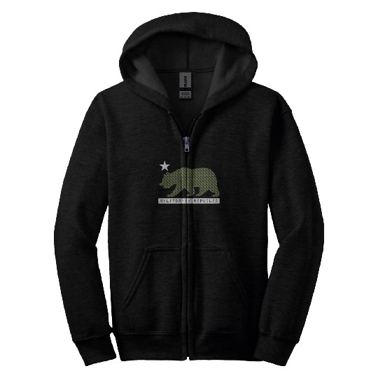 California Bear Zip Hoodies