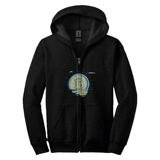 Bitcoin Buy the Dip Zip Hoodies