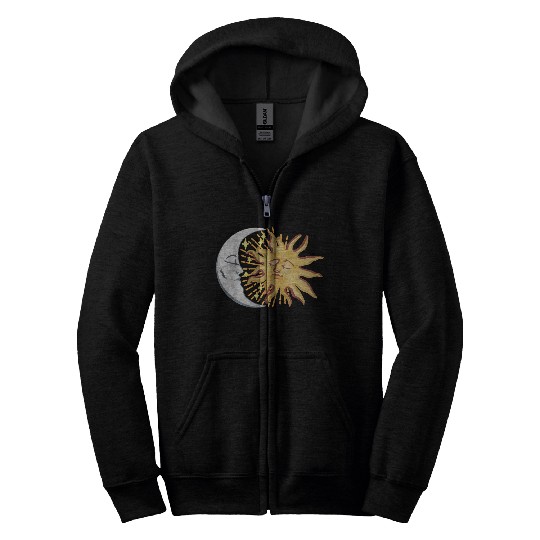Sun and Moon Zip Hoodies