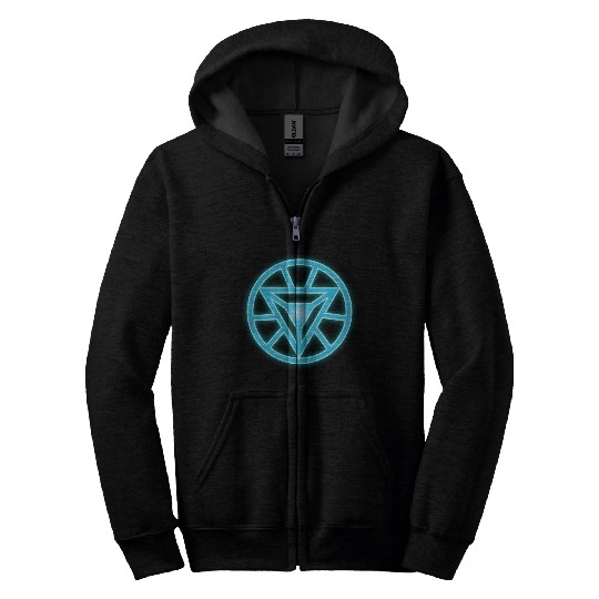Arc Reactor Iron Man Zip Hoodies