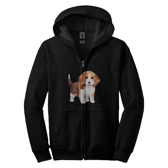 Sweet beagle Zip Hoodies