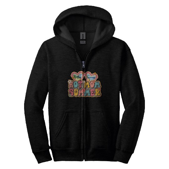 Hot Mom Summer sublimation Zip Hoodies