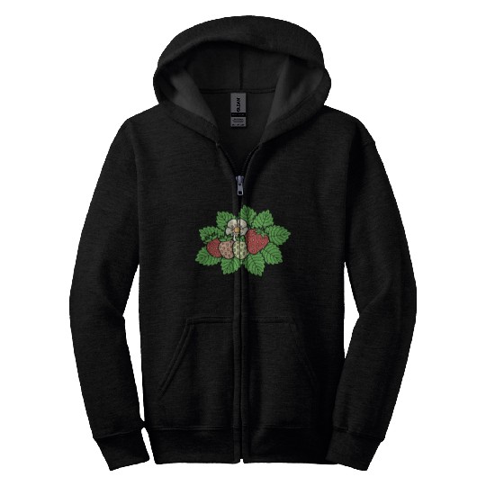 Strawberry Icon Zip Hoodies