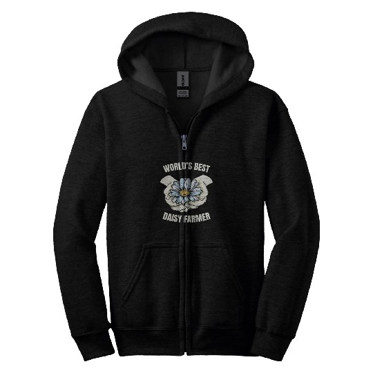 Daisy Garden Gardening Gardener Zip Hoodies