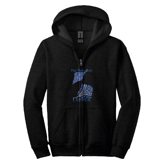 Fig Tree Bay Vacation Tribal Stingrays Zip Hoodies