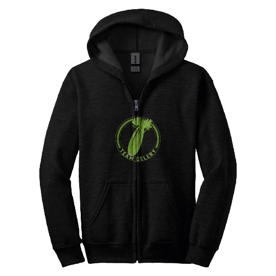 Celery Vegetable Zip Hoodies, Team Celery Zip Hoodies,