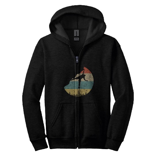 Rock climbing mountain climber Zip Hoodies