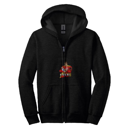 Best Dad Ever SuperDad Zip Hoodies