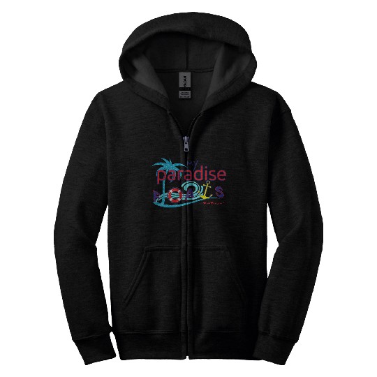MY PARADISE FLOATS Zip Hoodies