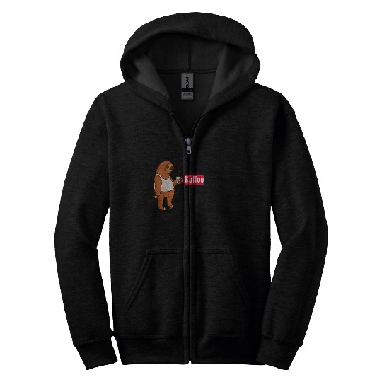 Sloth coffee Zip Hoodies