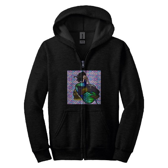 3D Mermaid Zip Hoodies