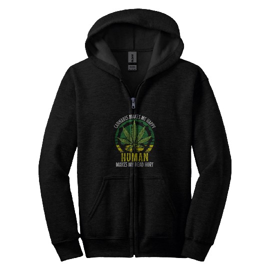 Hemp Hash Zip Hoodies