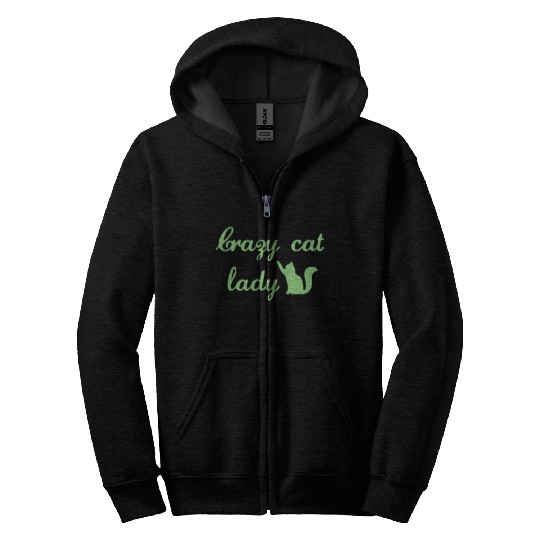 Crazy Cats LOVER Lady Zip Hoodies