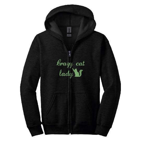 Crazy Cats LOVER Lady Zip Hoodies