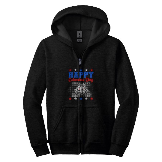 Columbus Day Italian Pride Zip Hoodies