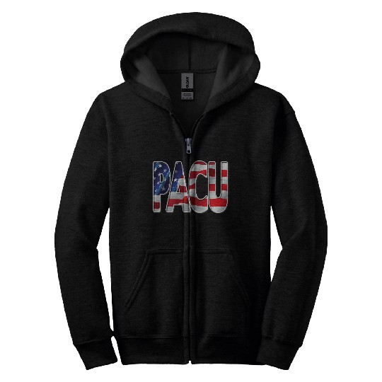 Nurses USA Flag Stars Stripes PACU Zip Hoodies