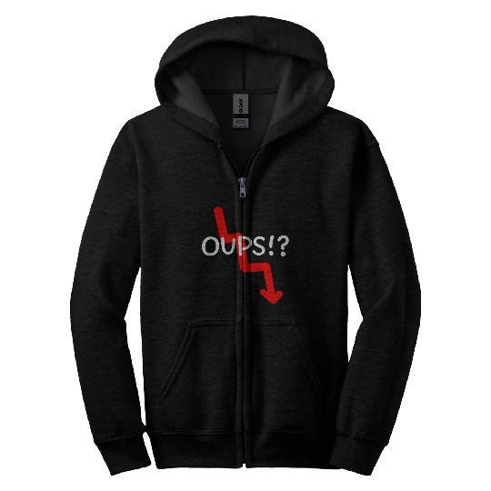 Market Crash Oups!? Zip Hoodies
