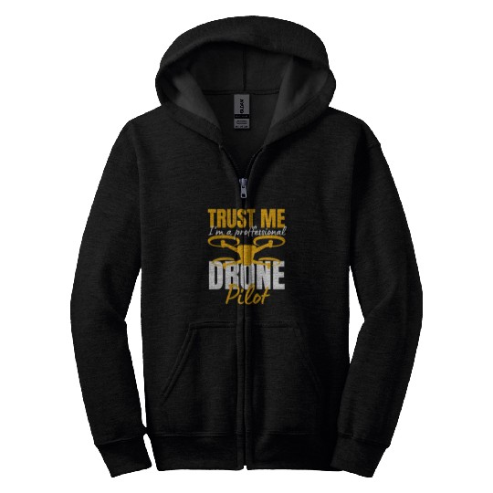 Drone Drone Pilot Drone Operator Quadrocopter Zip Hoodies