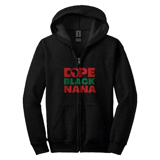 Dope Black nana Zip Hoodies