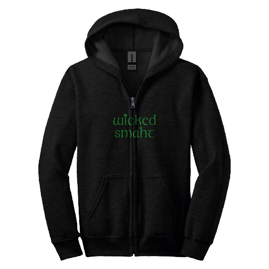 Wicked Smaht Irish Boston Zip Hoodies