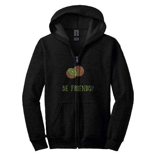 Kiwi be friends? Zip Hoodies