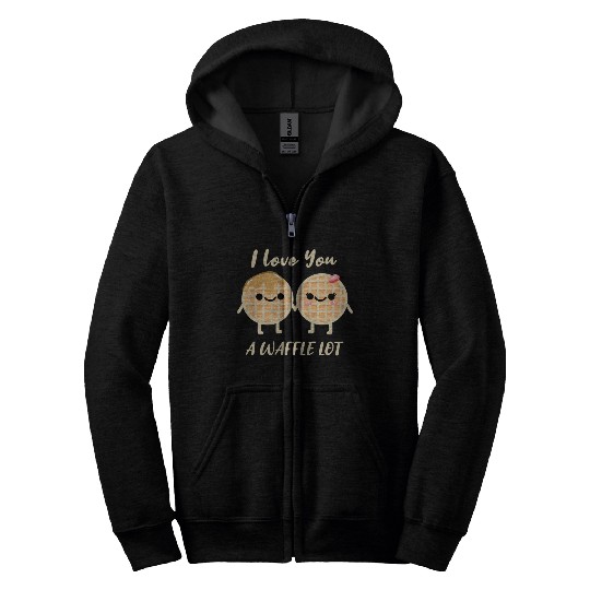 I Love A Waffle Lot For Waffle Lover Zip Hoodies