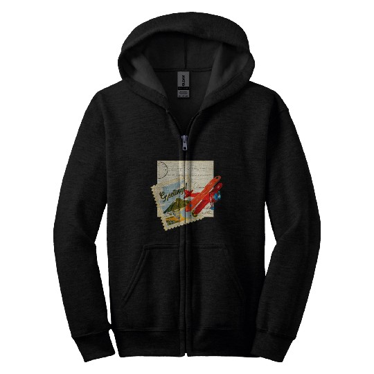 POSTAL CARD 4700x4700 Zip Hoodies