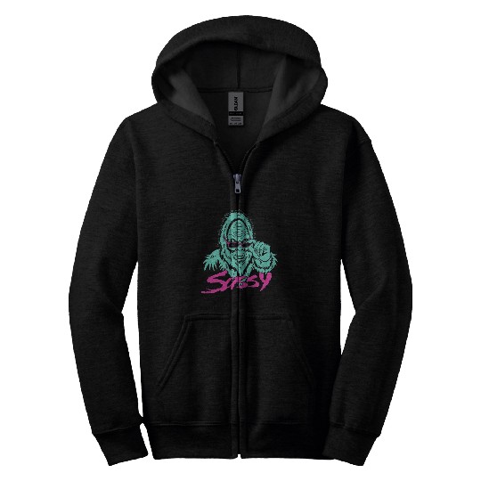 Green Sasquatch Game Zip Hoodies
