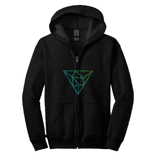 Green diamond Zip Hoodies