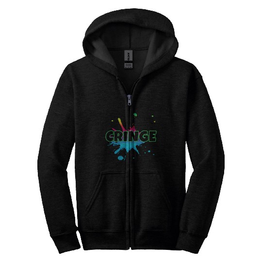 CRINGE Zip Hoodies