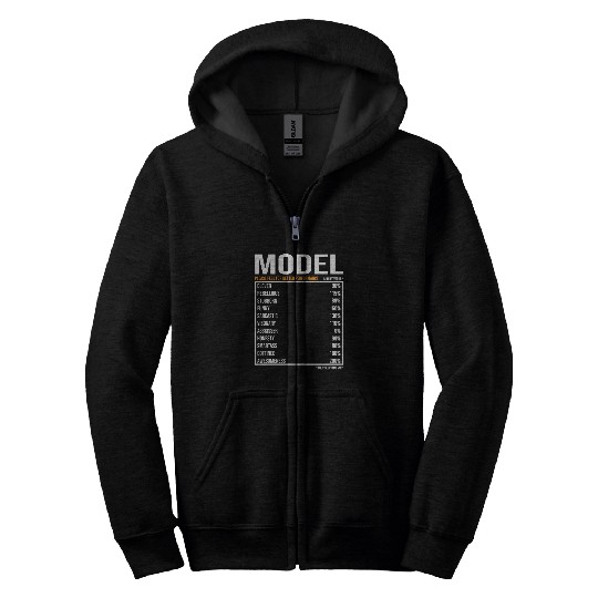 Model Daily Value funny Model Zip Hoodies