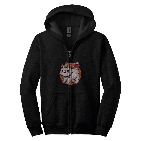 Ugly Christmas Sweater Koala Zip Hoodies