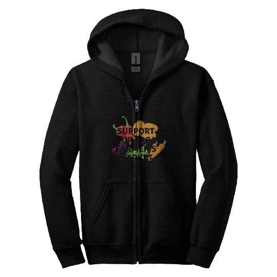 farmers market Zip Hoodies