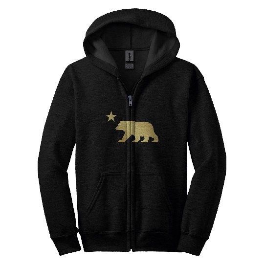 California Bear Zip Hoodies