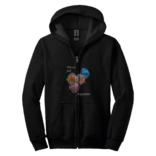 DISCUS FISH AQUARIST Zip Hoodies