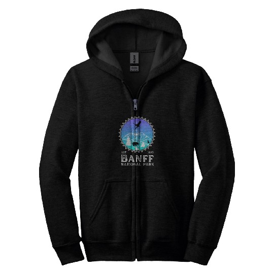 Banff National Park Zip Hoodies