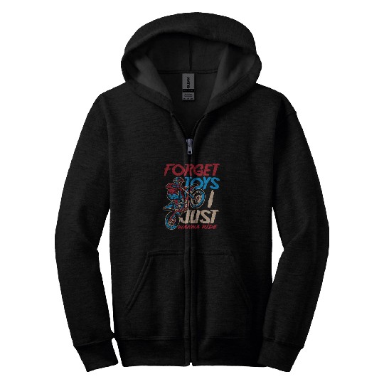 Motocross Boys Boy Motocross Racer Zip Hoodies