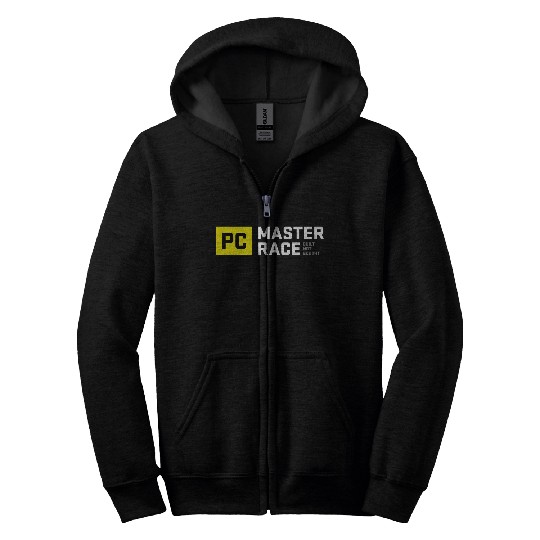 Pc Master Race Built Not Bought Glorious Zip Hoodies