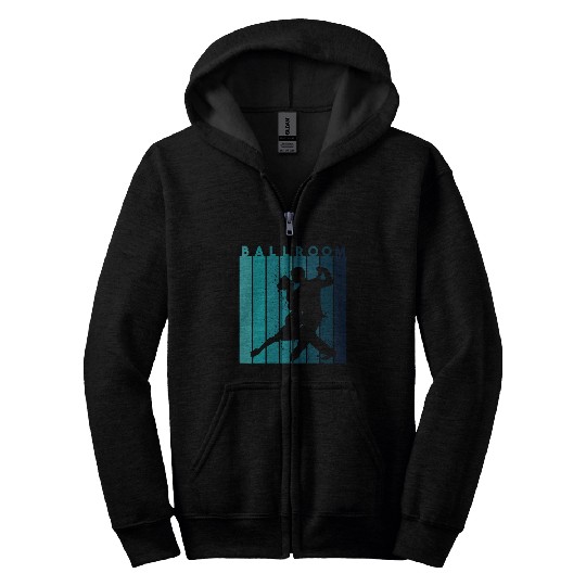 Retro Dance Teacher Dancer Ballroom Zip Hoodies