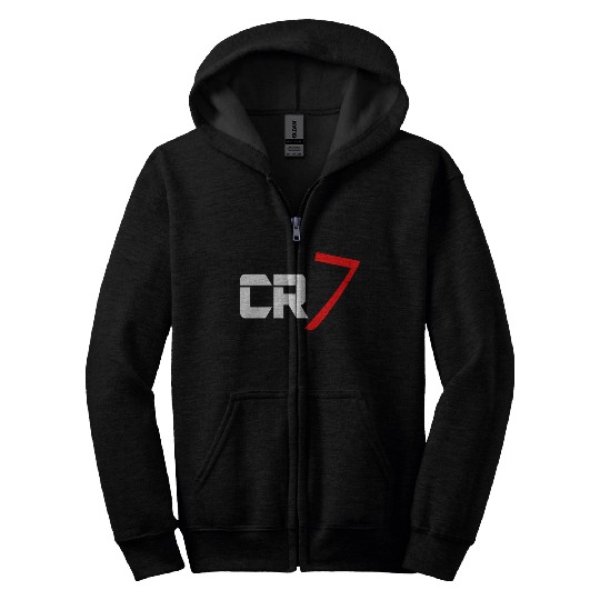 cr7 cristiano white Zip Hoodies