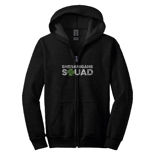 Shenanigans Squad Gangster Gift Zip Hoodies