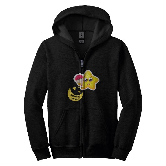 Design d'étoile et lune Zip Hoodies