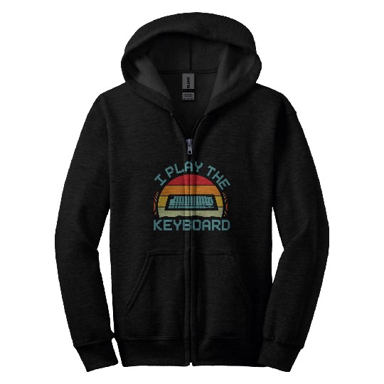 Keyboard Gamer Computer Science Gaming Zip Hoodies