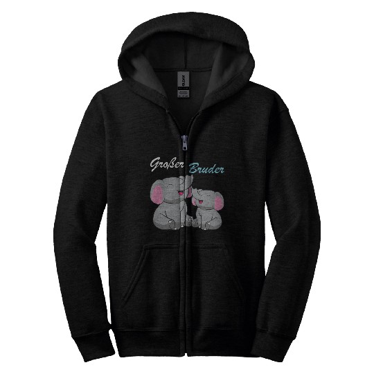 Elephant - Großer Bruder Zip Hoodies
