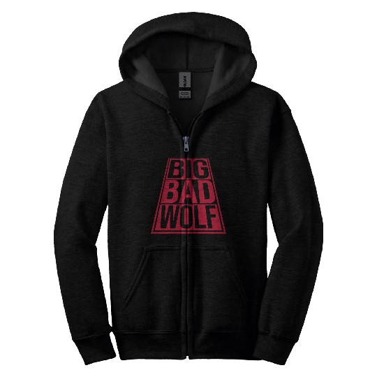 big bad wolf quote Zip Hoodies