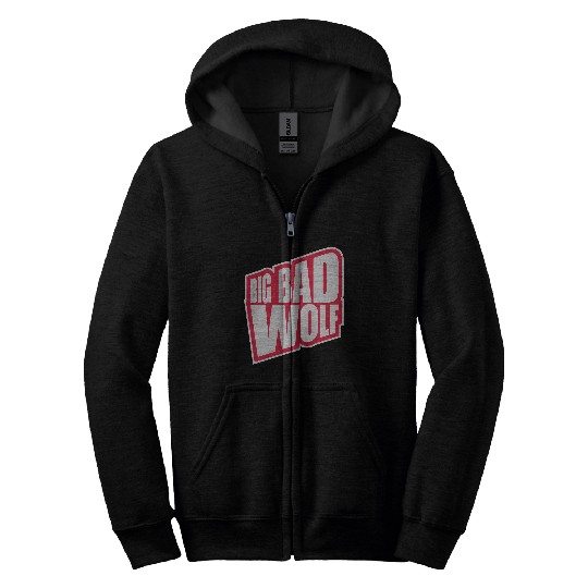 big bad wolf quote Zip Hoodies